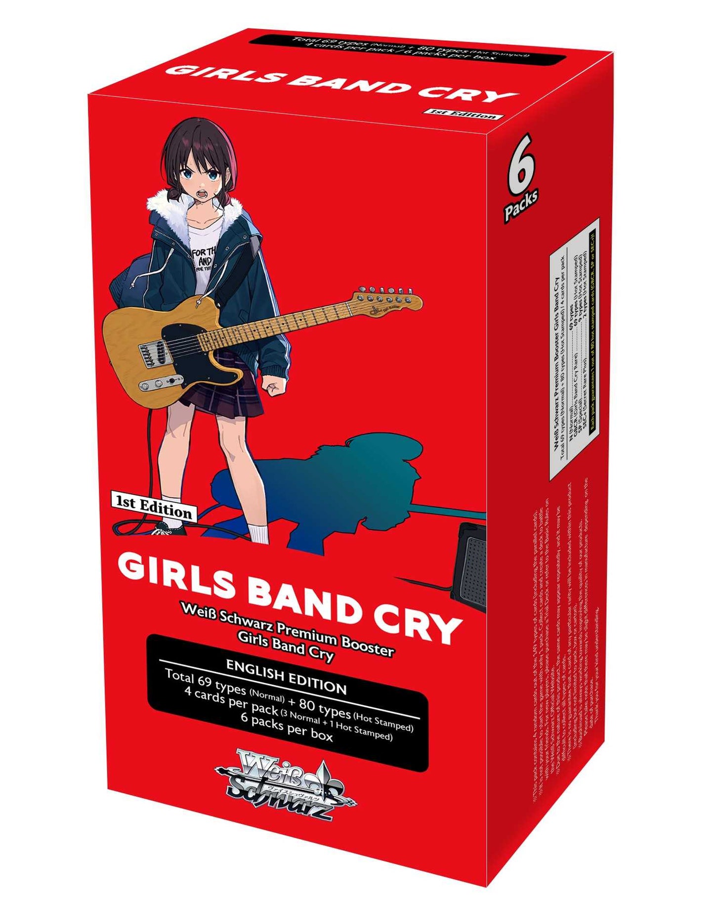 Weiß Schwarz, Girls Band Cry- Booster Box (6pc), New Sealed