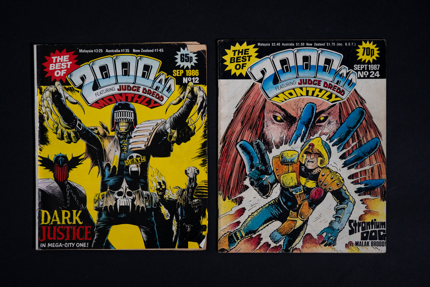 Best of 2000 AD Vintage UK Comic Job Lot, #2 3 12 24 30 56 60 62 67