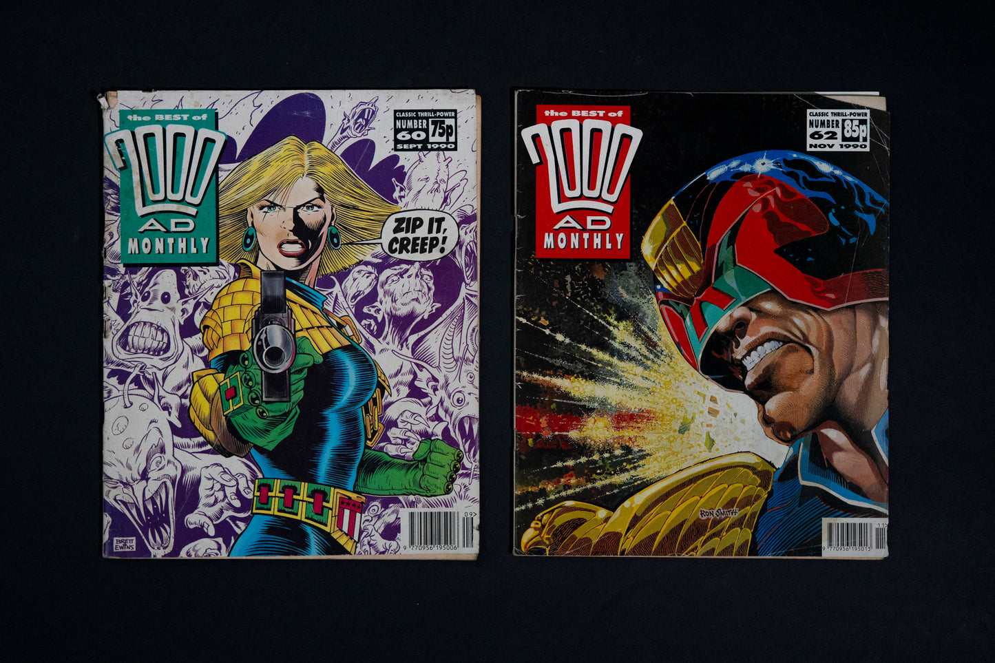 Best of 2000 AD Vintage UK Comic Job Lot, #2 3 12 24 30 56 60 62 67