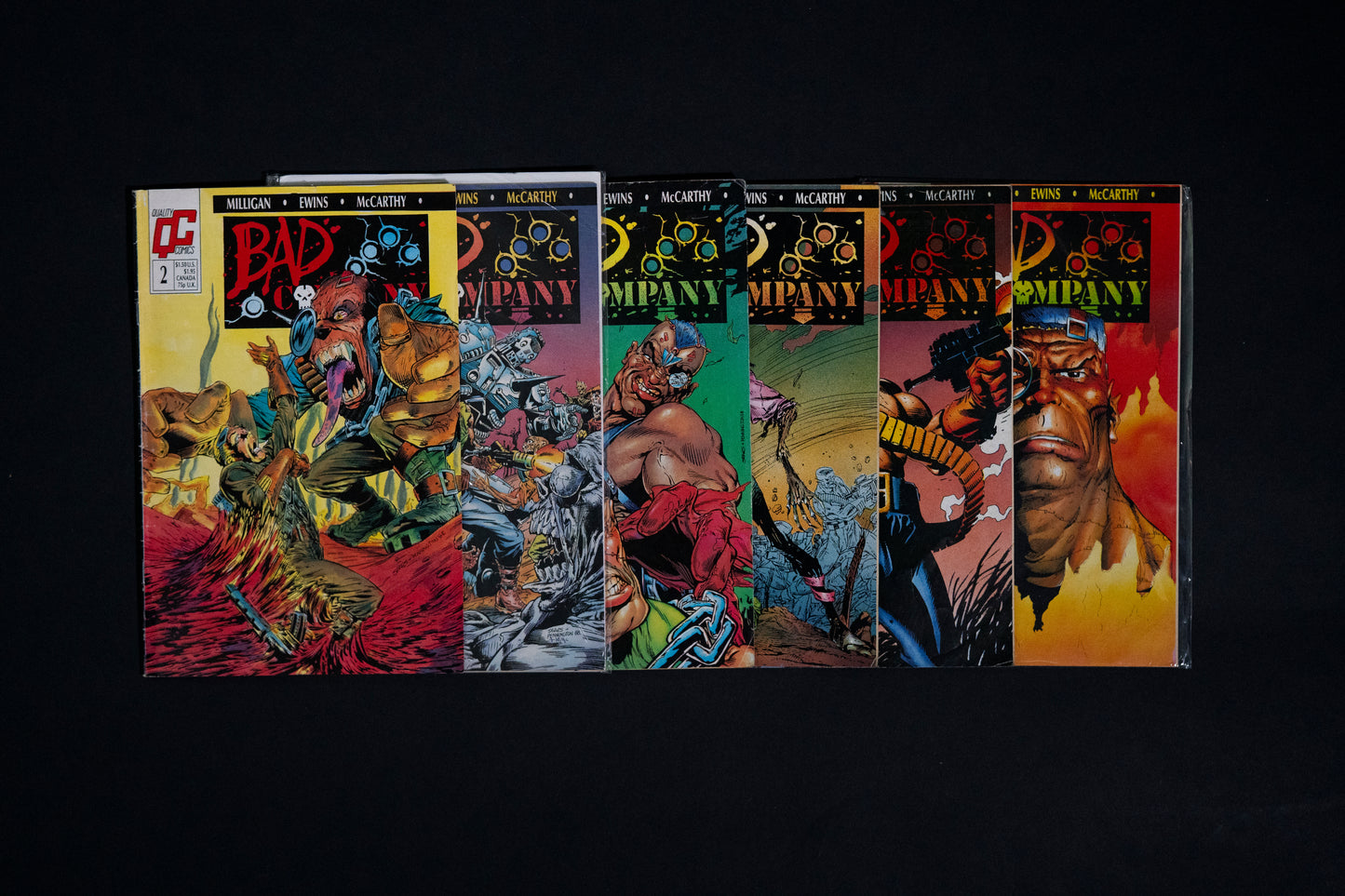 Bad Company, #2-7, Quality Comics QC, Job lot of 6 comics