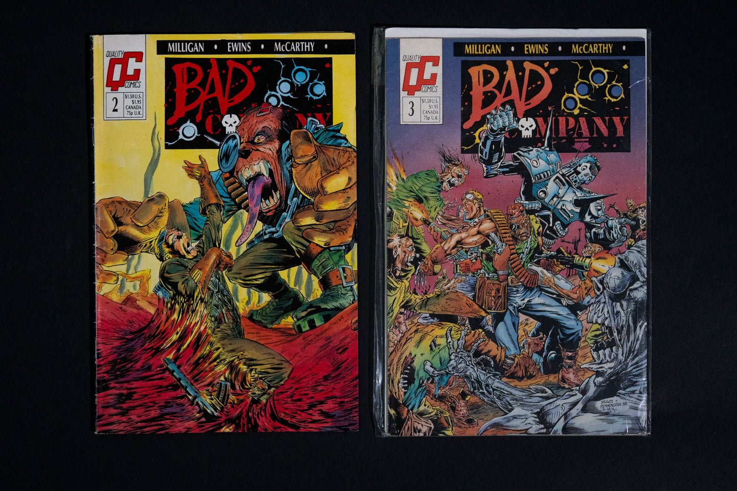 Bad Company, #2-7, Quality Comics QC, Job lot of 6 comics