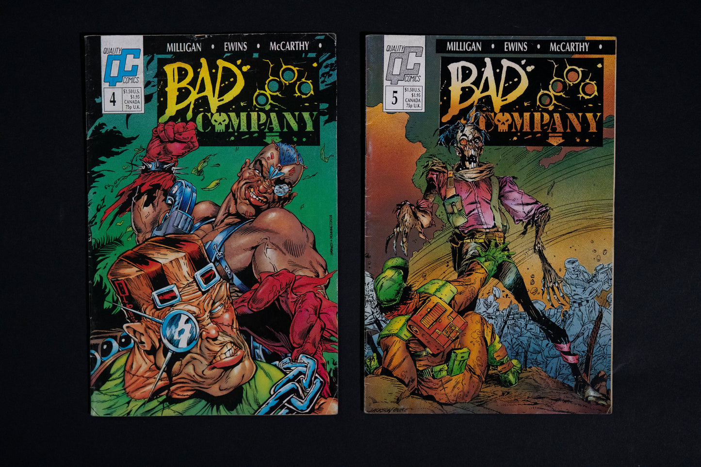 Bad Company, #2-7, Quality Comics QC, Job lot of 6 comics