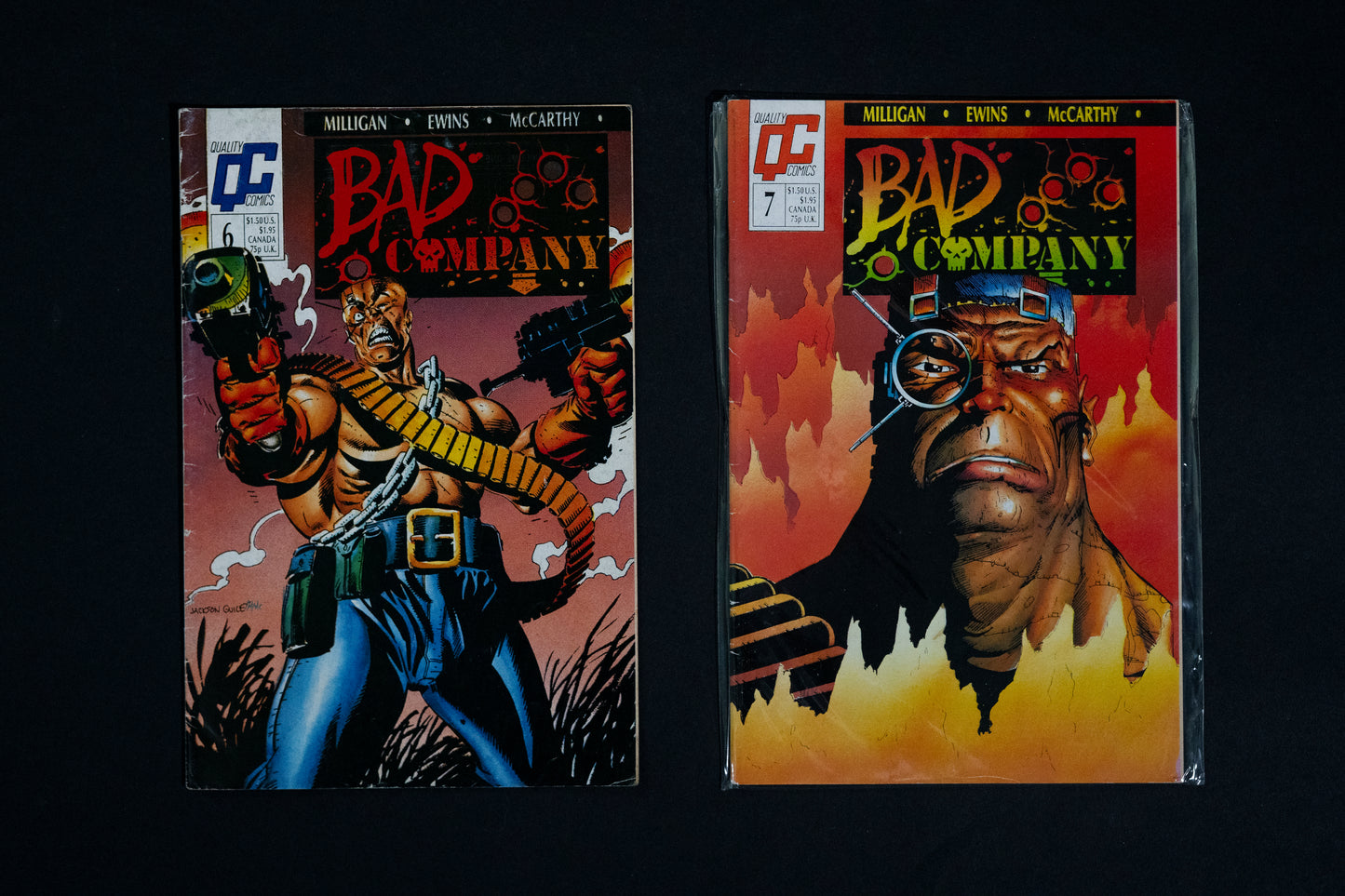 Bad Company, #2-7, Quality Comics QC, Job lot of 6 comics