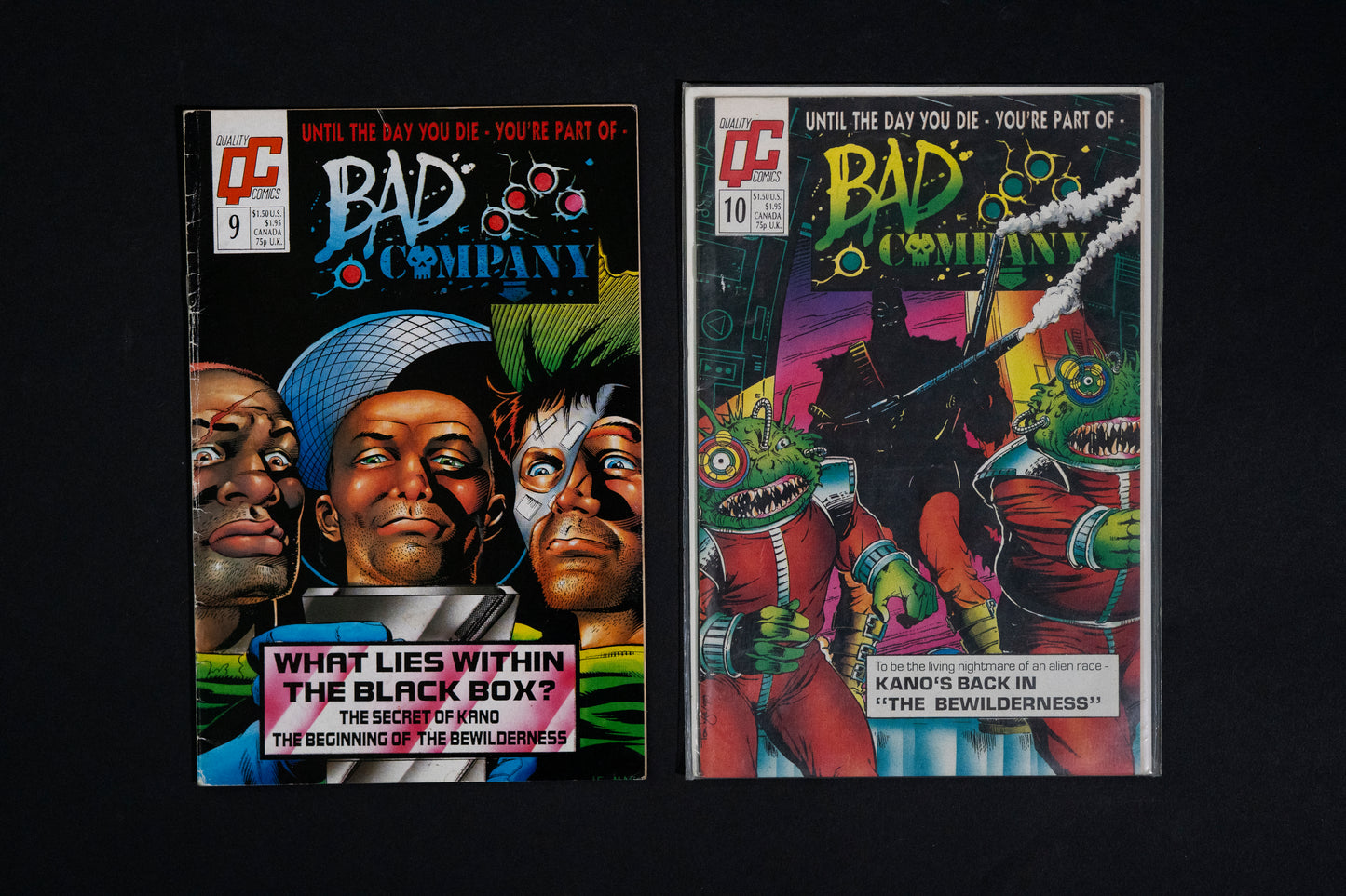 Bad Company, #9-14, Quality Comics QC, Job lot of 6 comics