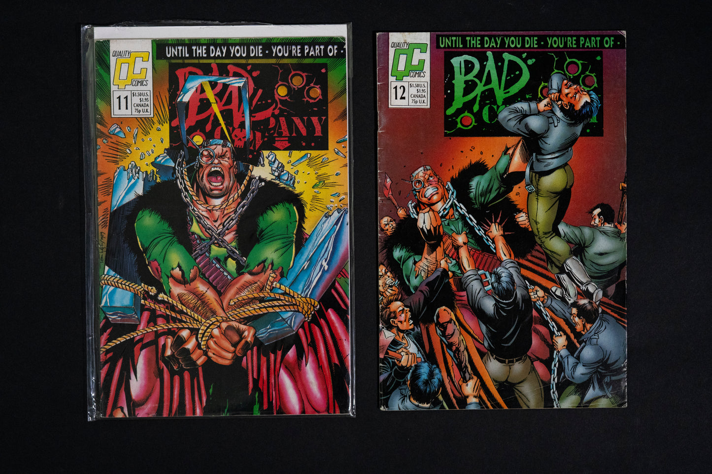 Bad Company, #9-14, Quality Comics QC, Job lot of 6 comics