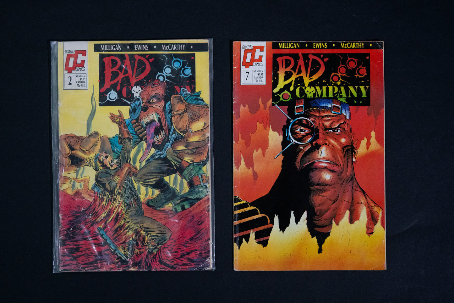 Bad Company, #2 7 14 16 17 18, Quality Comics QC, Job lot of 6 comics