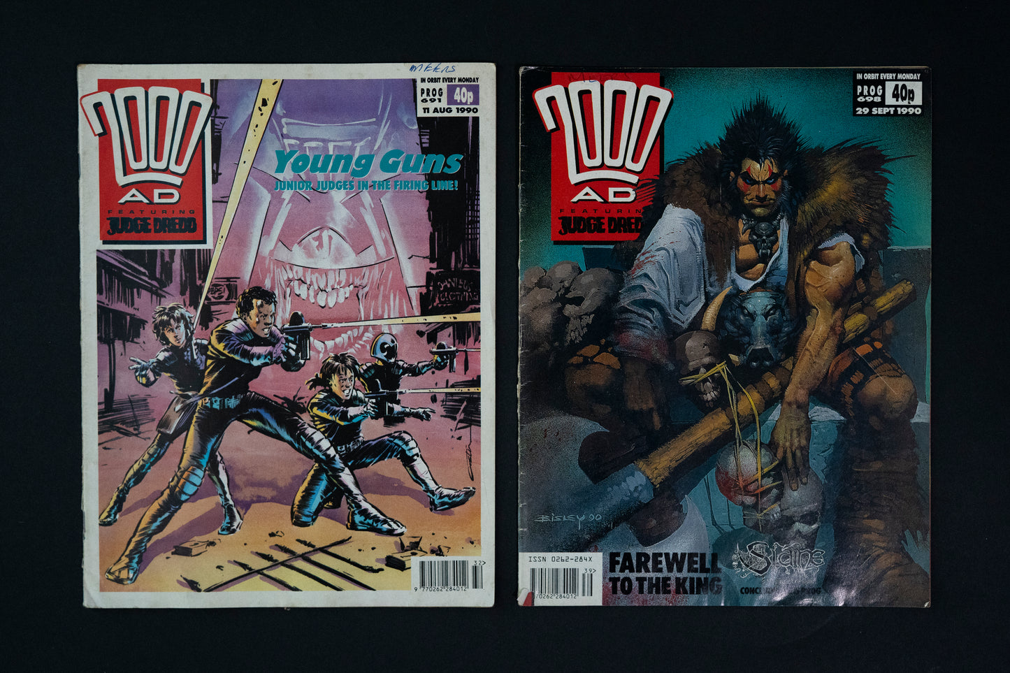2000 AD #674 689 691 698 699 & 1001 Vintage UK Comic Job Lot