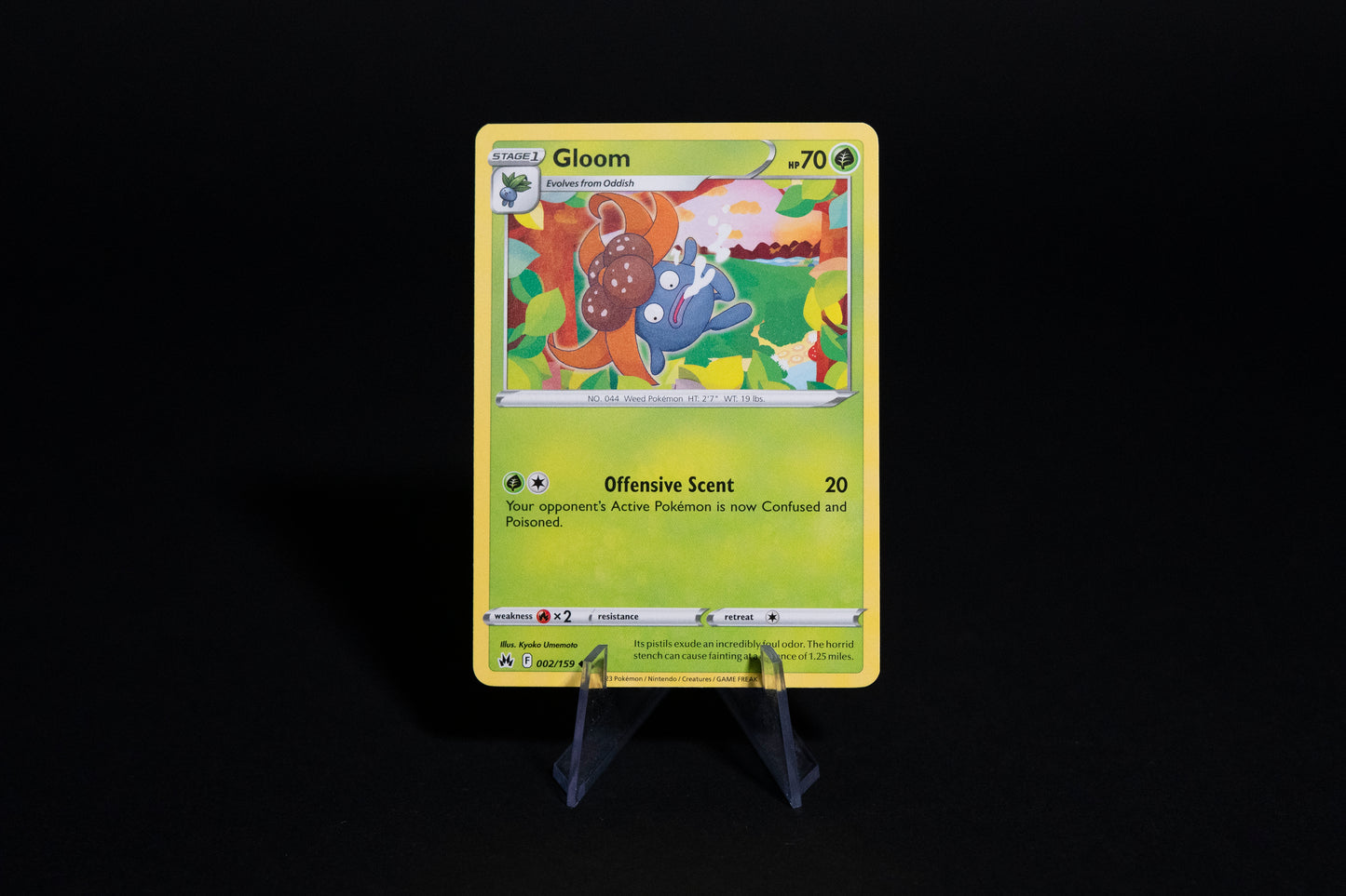 002/159, Gloom, Pokemon, Crown Zenith, 2023, Common, Ungraded, English