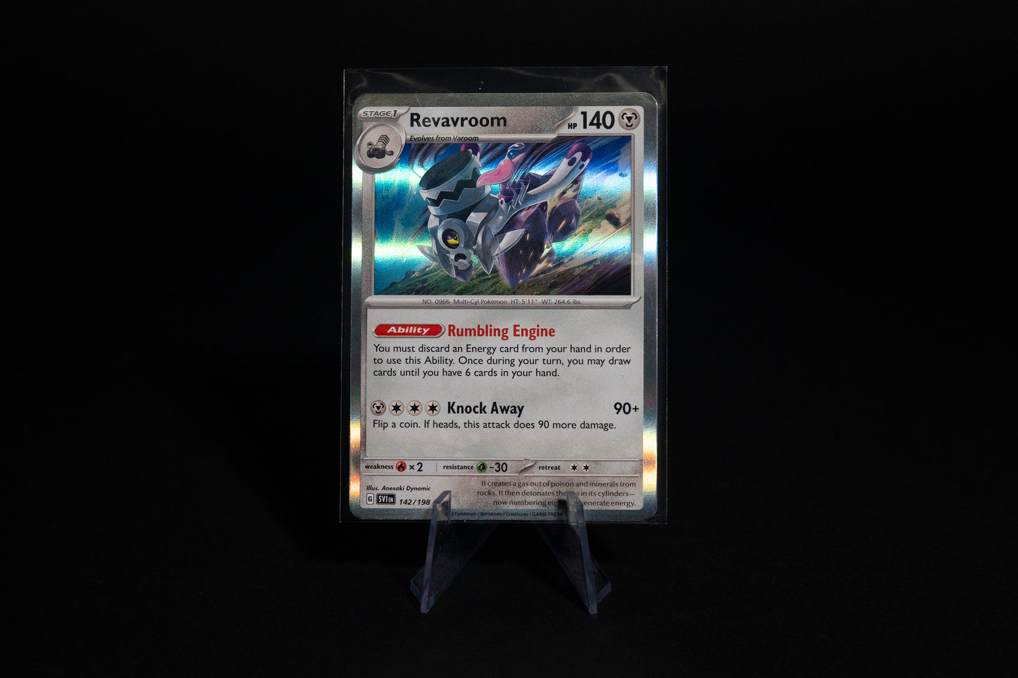 142/198, Revavroom, Pokemon, Scarlet & Violet, Chilling Reign, 2023, Rare, Ungraded, English