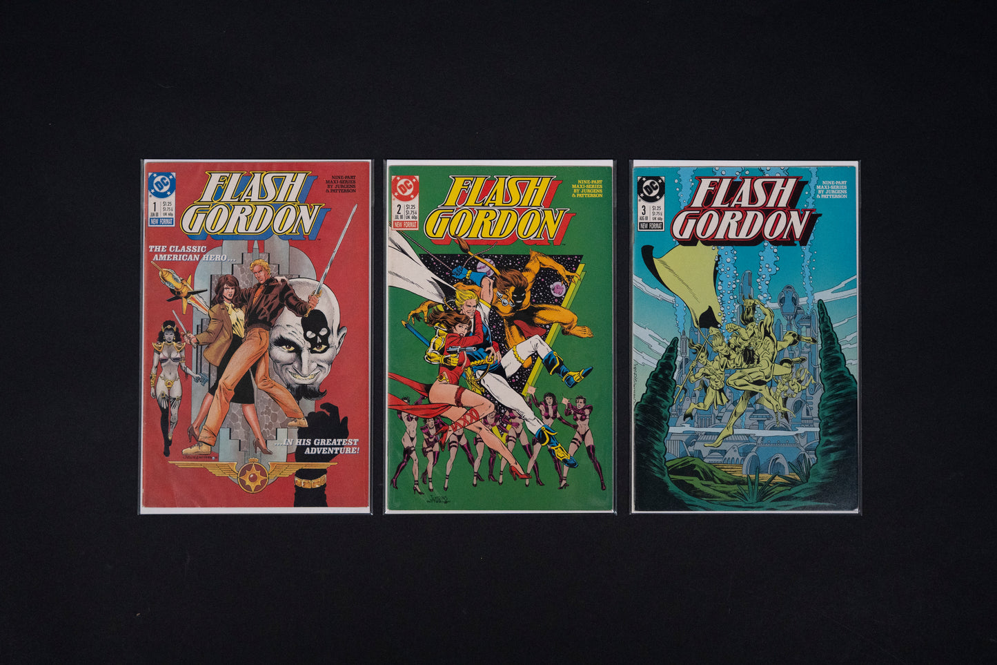 Flash Gordon, #1 2 & 3, DC Comics, 1988