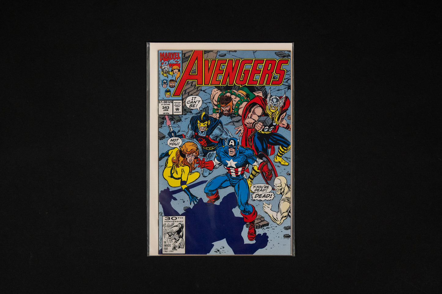 The Avengers, Vol.1, #343-355 run, x13 comic bundle, Marvel Comics, 1992
