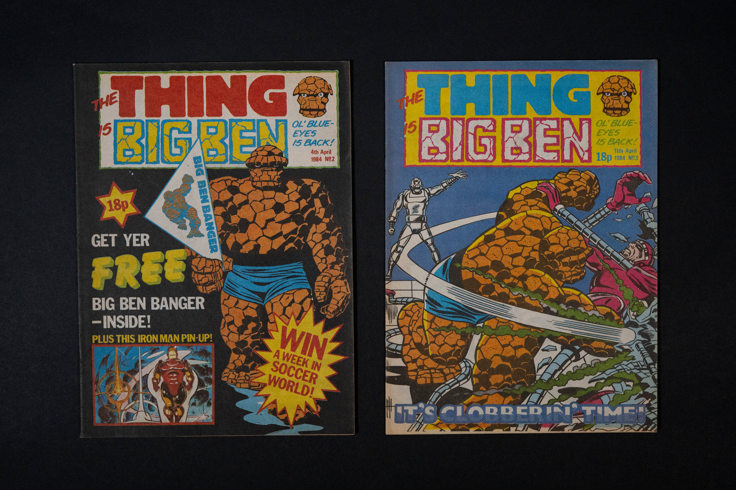 The Thing is Big Ben, #2 3 4 6, Marvel UK Comics, 1984