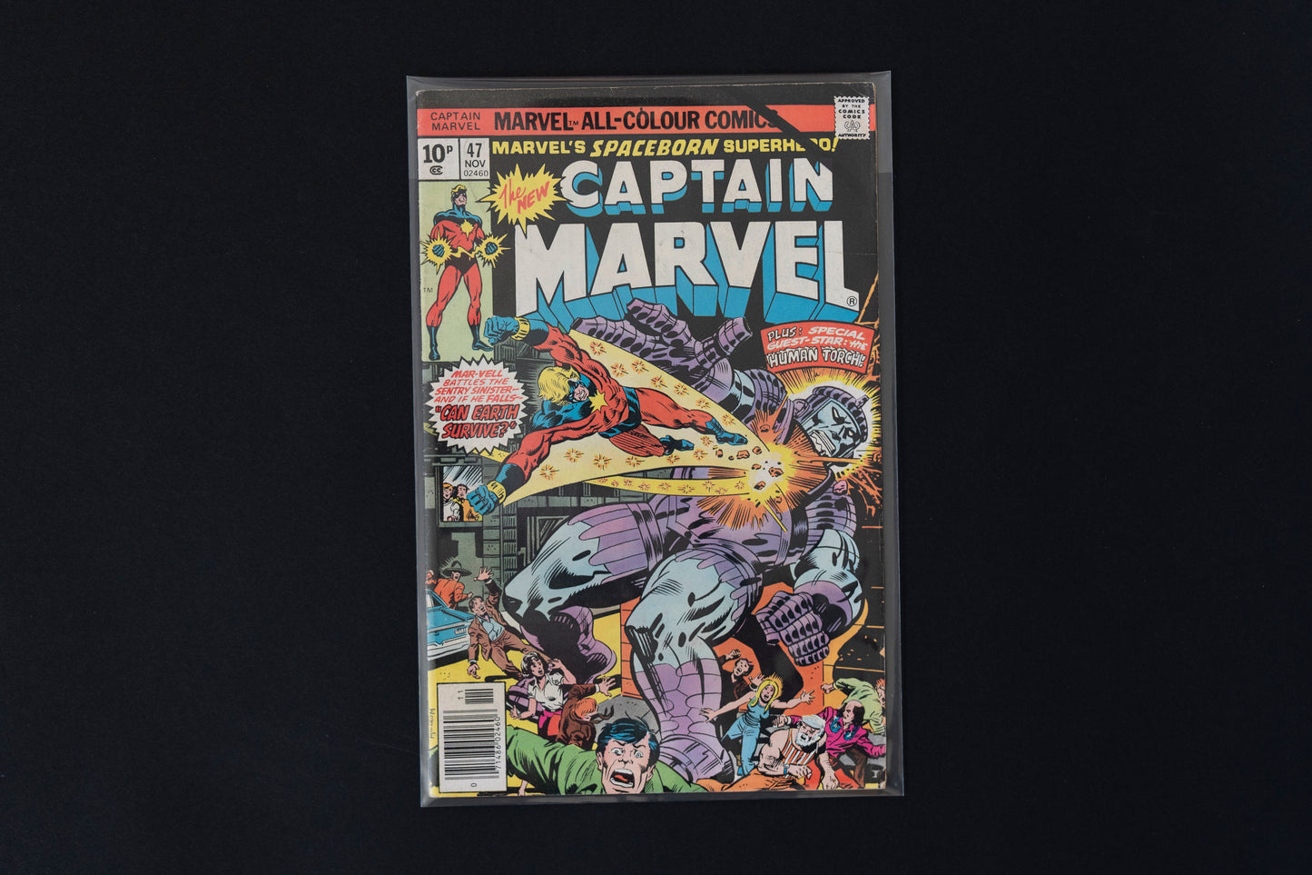Captain Marvel, #45 46 & 47, Marvel Comics, 1976