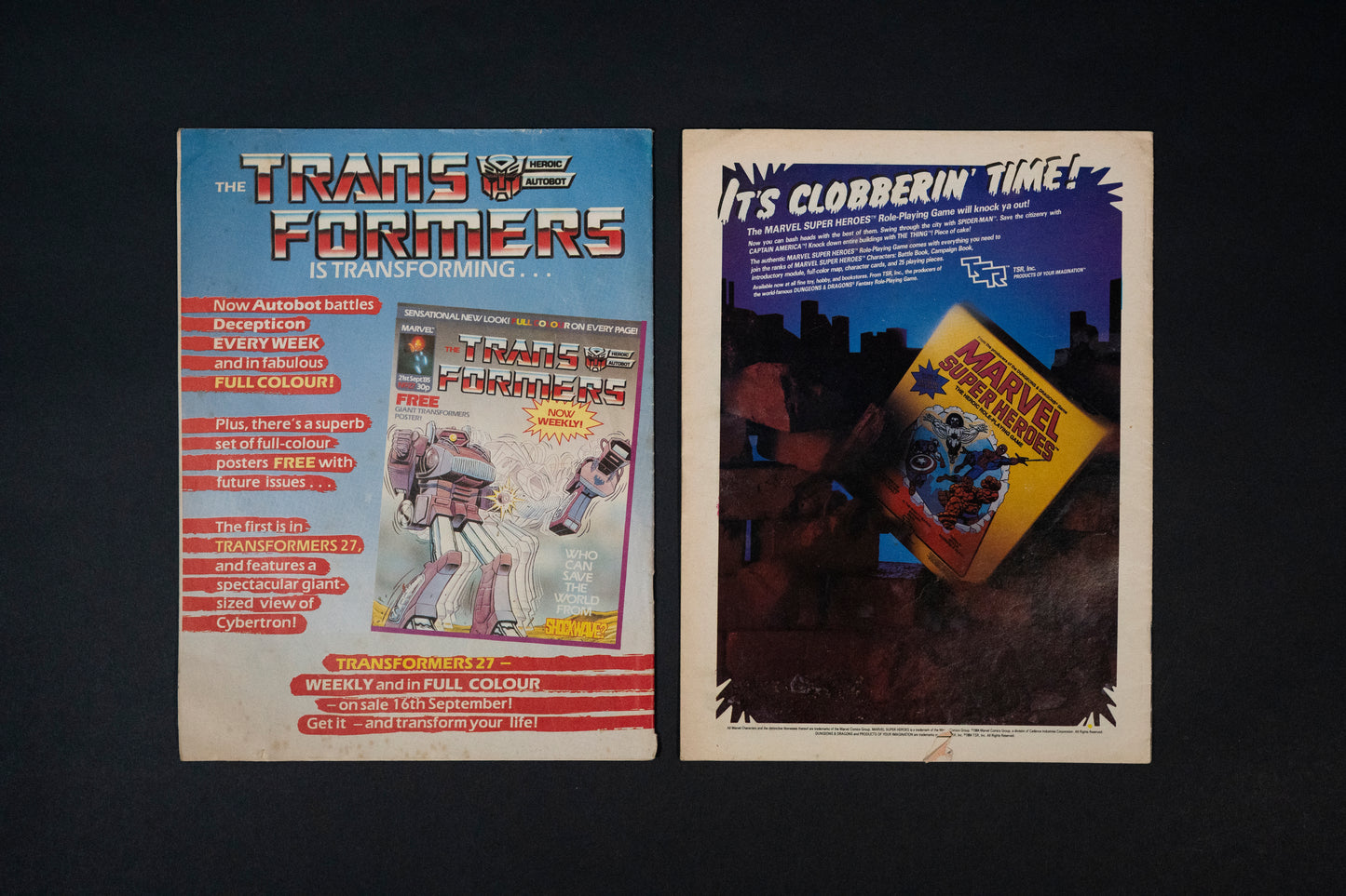 Secret Wars, #11 22 23 28 & 30, Marvel UK Comic, 1985 1986