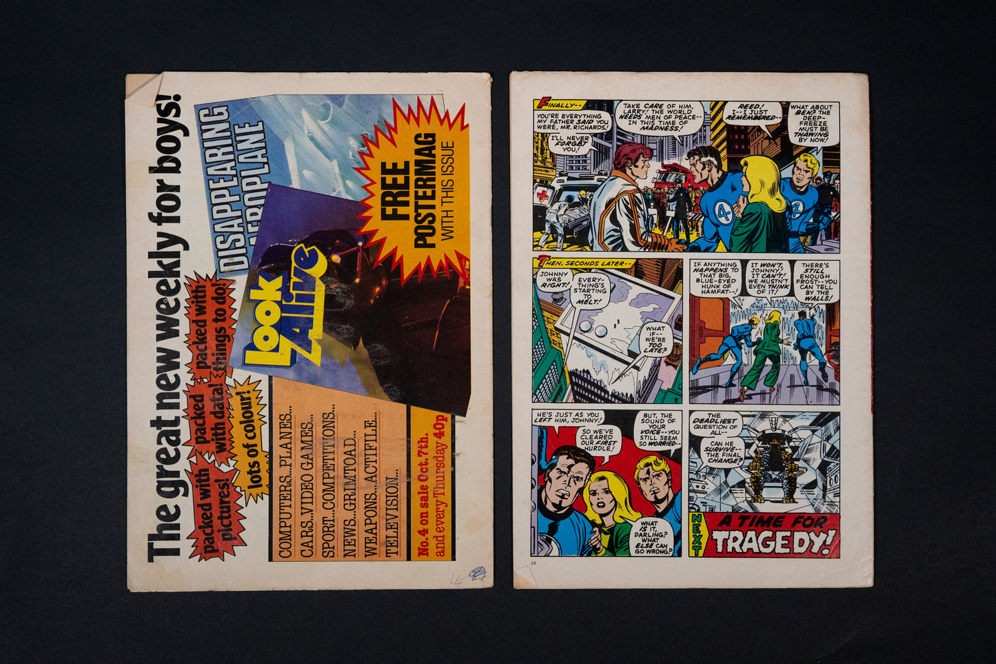 Fantastic Four, #2 3 4 5 7 9 13 14 & 17, Marvel UK Comic, 1982 1983