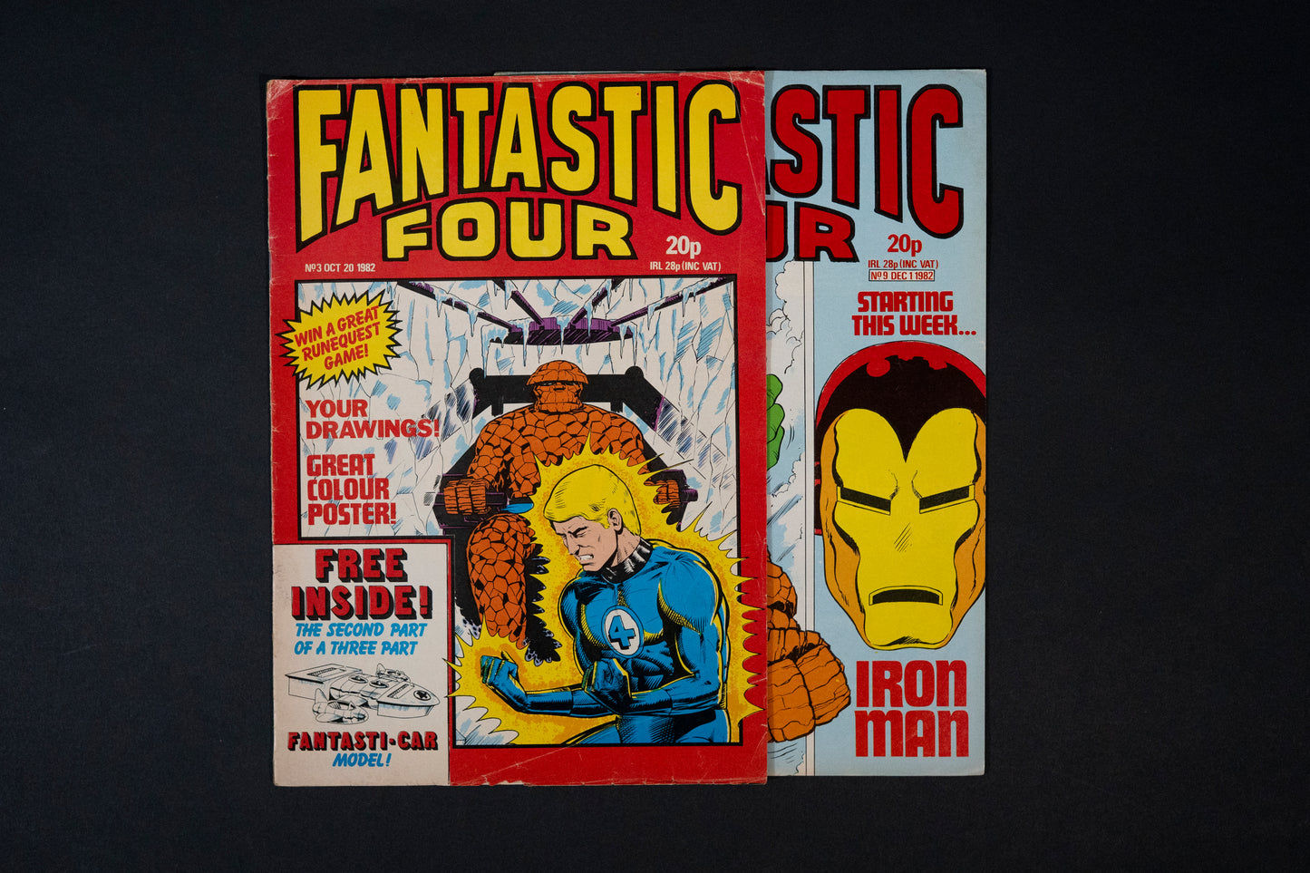 Fantastic Four, #3 & 9, Marvel UK Comic, 1982