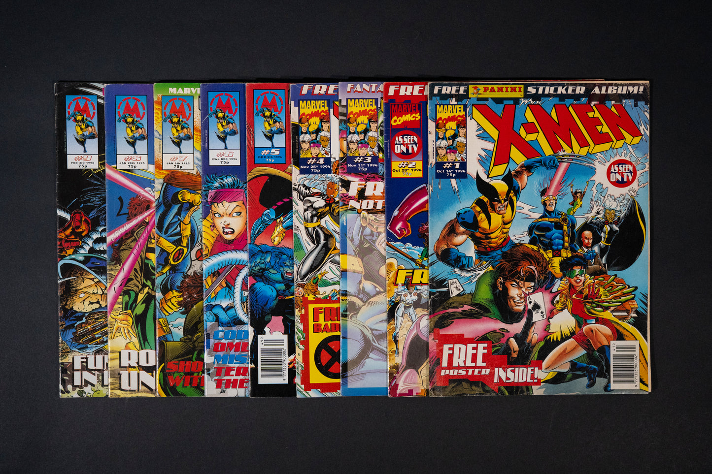 X-Men, #1-9, Marvel Magazine/comic, 1994 1995