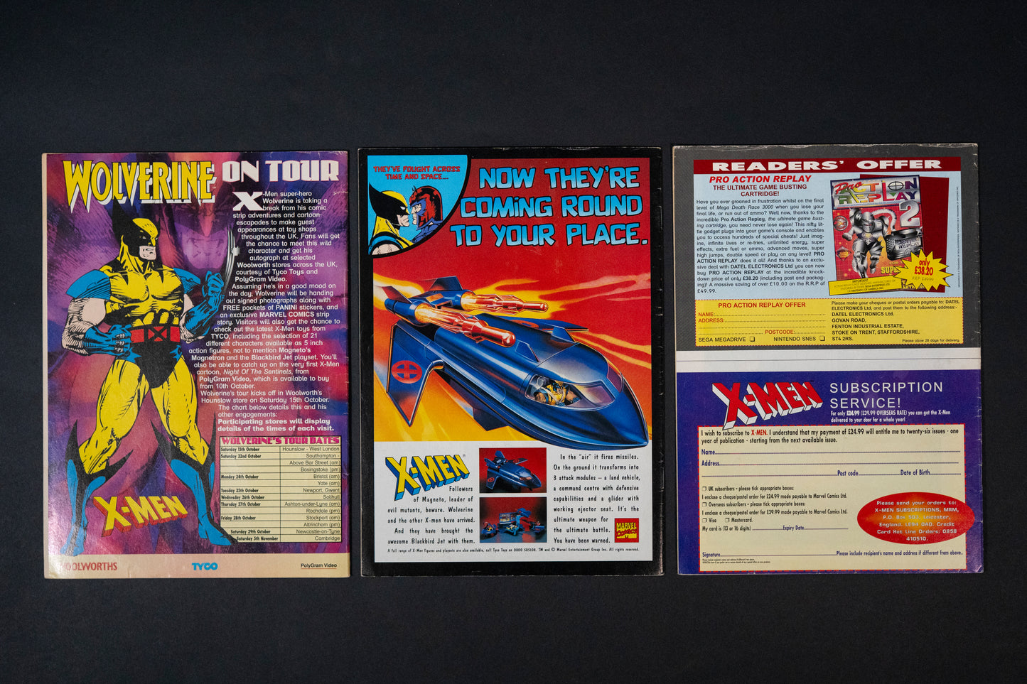 X-Men, #1-9, Marvel Magazine/comic, 1994 1995