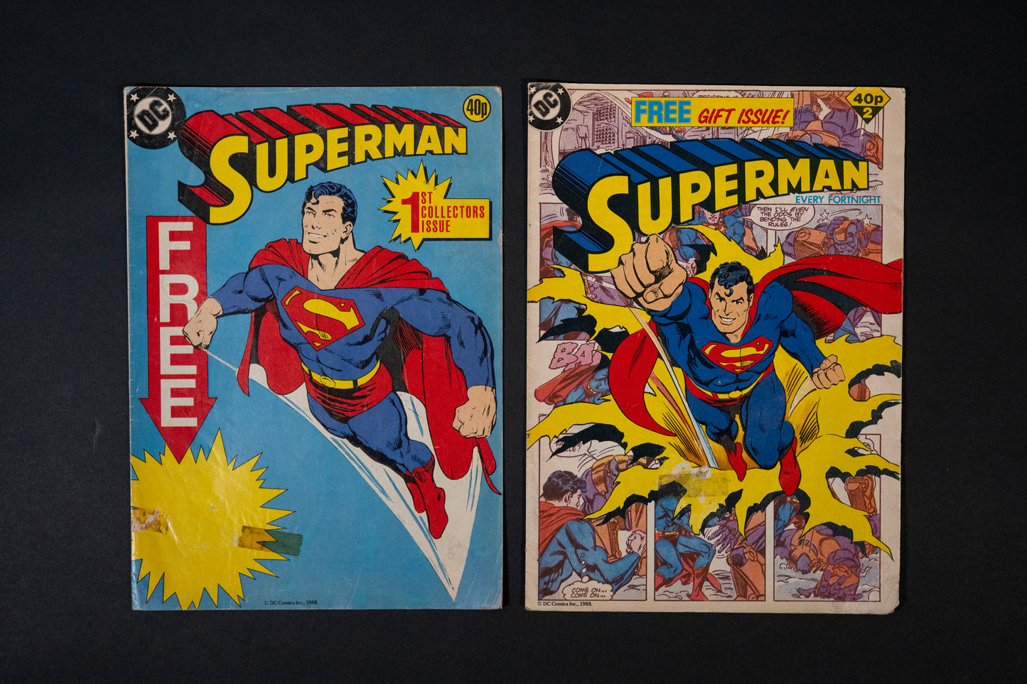 Superman Comic Job Lot, #1 2 7 8 18 44 & 53 Plus The Adventures of Superman #3
