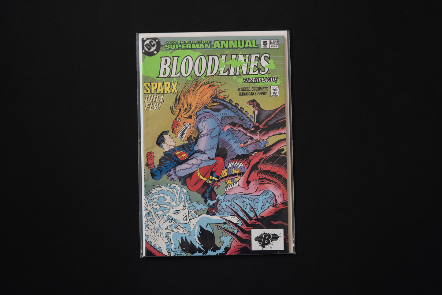 Adventures of Superman, Annual #1 2 3 4 5, DC Comics, 1987 1990 1991 1992 1993