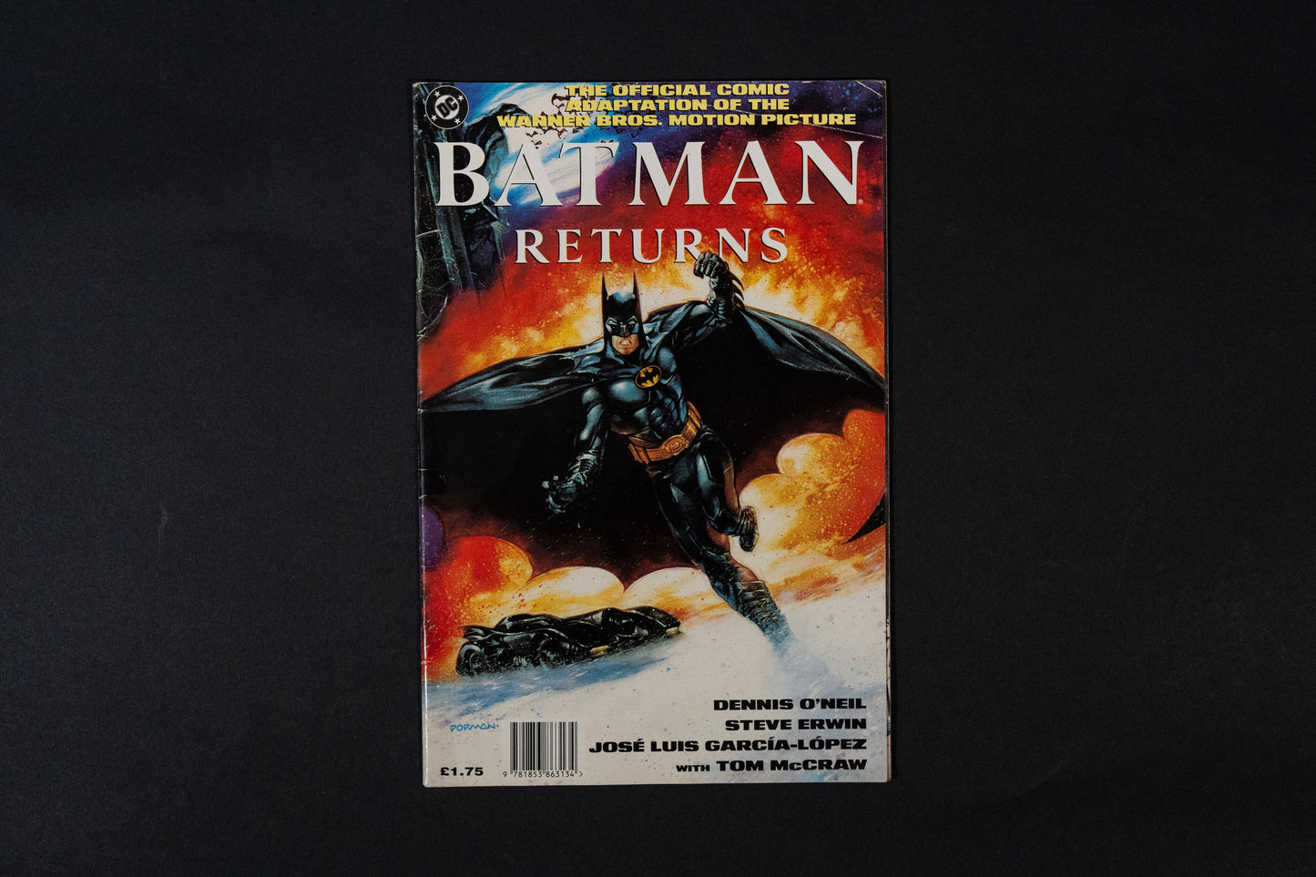 Batman Returns, The Official Comic Adaptation of the motion Picture, DC Comics Magazine, 1992