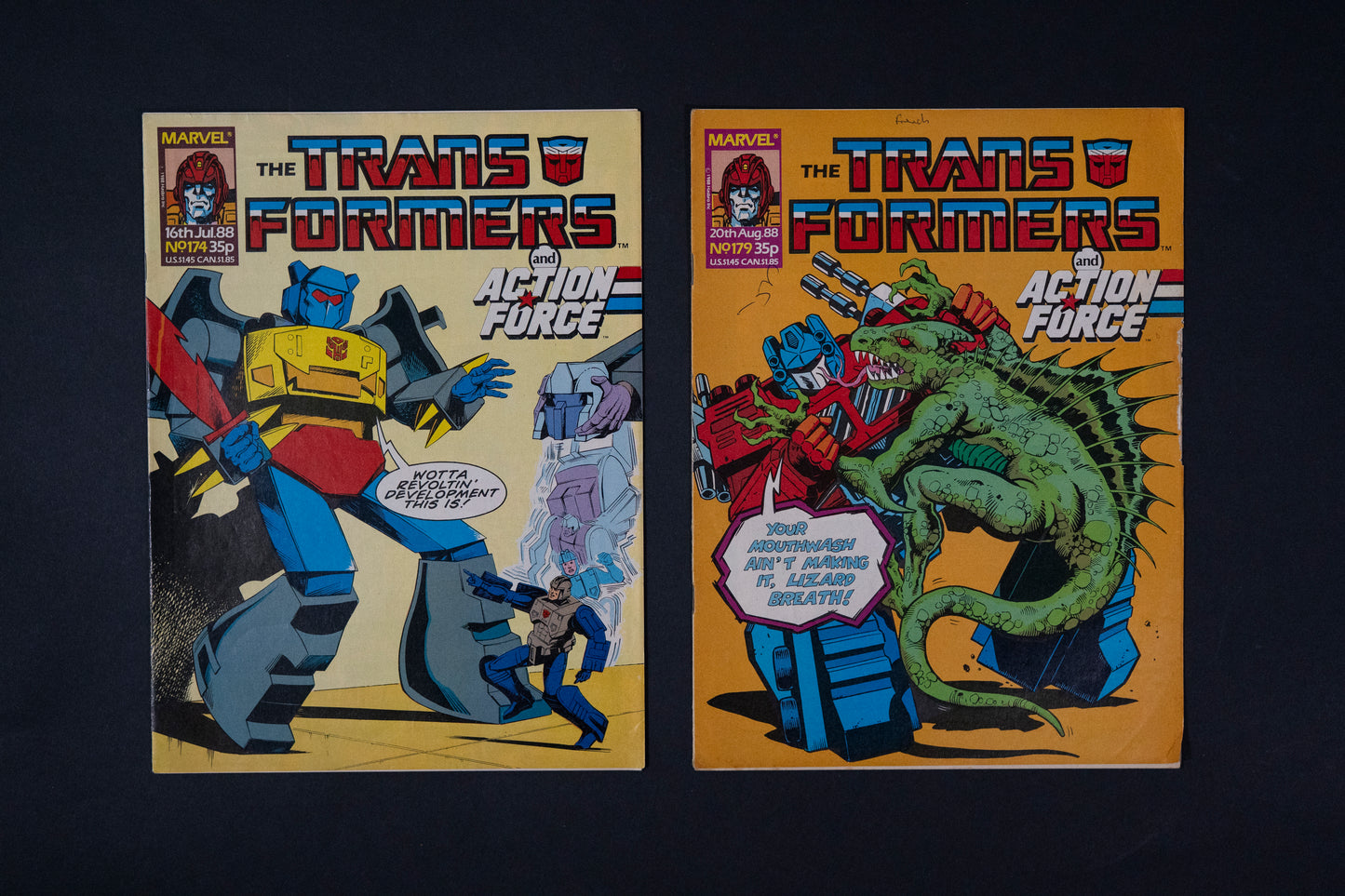15 x Transformers Marvel UK Comics