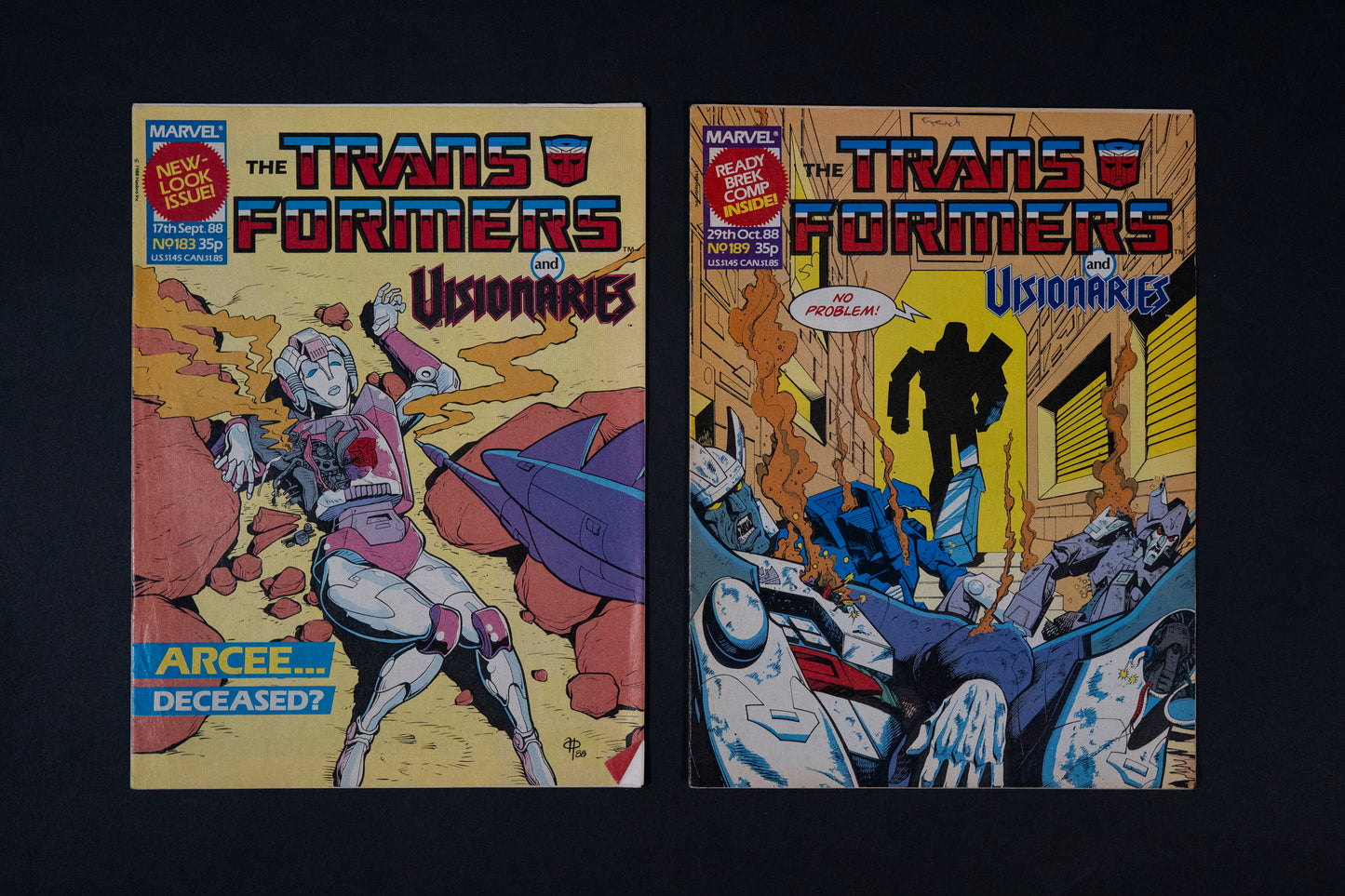 15 x Transformers Marvel UK Comics