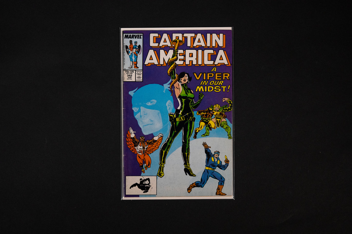 Captain America, #341, 342 & 343, Marvel Comics, 1988