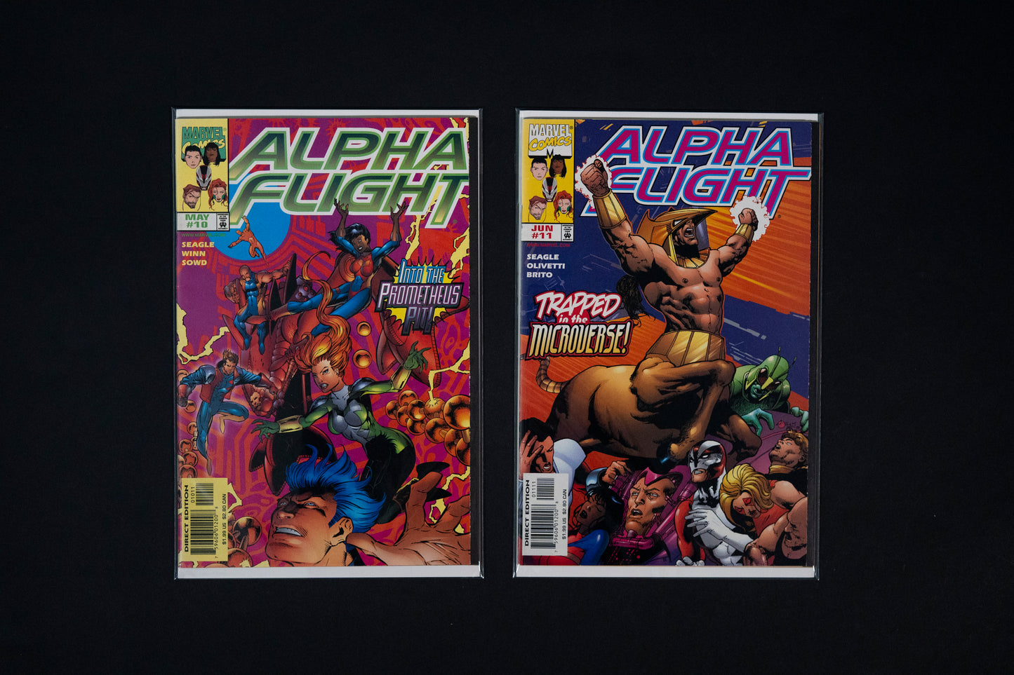 Alpha Flight, Vol.2 #10 & 11, Marvel Comics, 1998