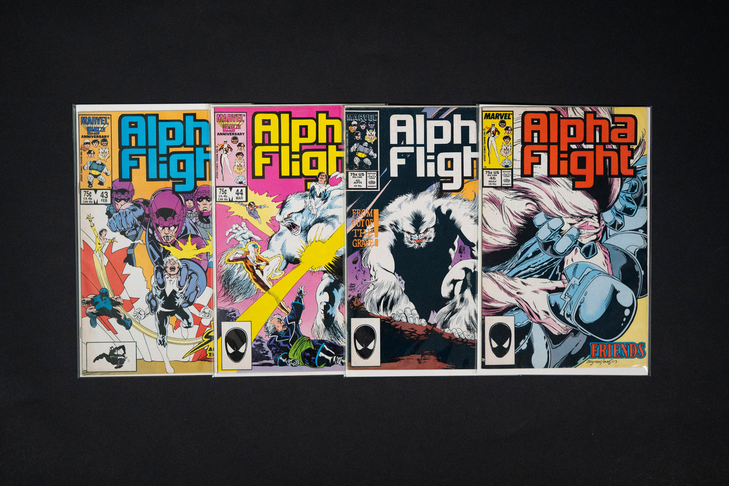 Alpha Flight, #43 44 45 & 46, Marvel Comics, 1987