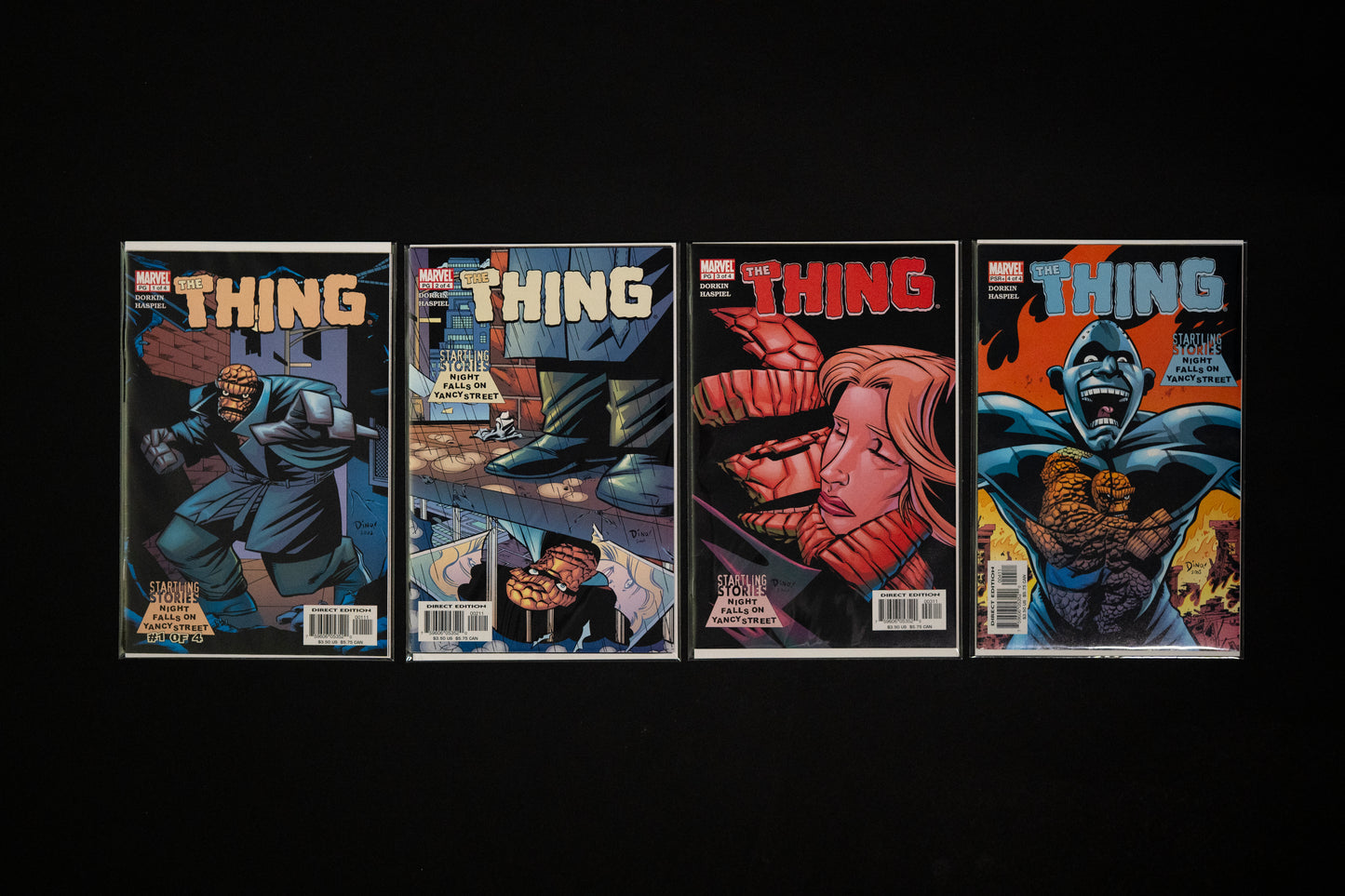 The Thing, Night Falls on Yancy Street , #1-4 Complete Series, Marvel Comics, 2003
