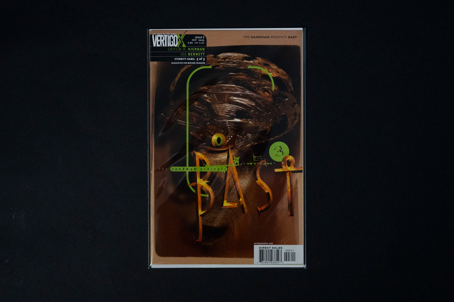 Sandman Presents Bast, #1-3 Complete Mini Series, Vertigo Comics, 2001