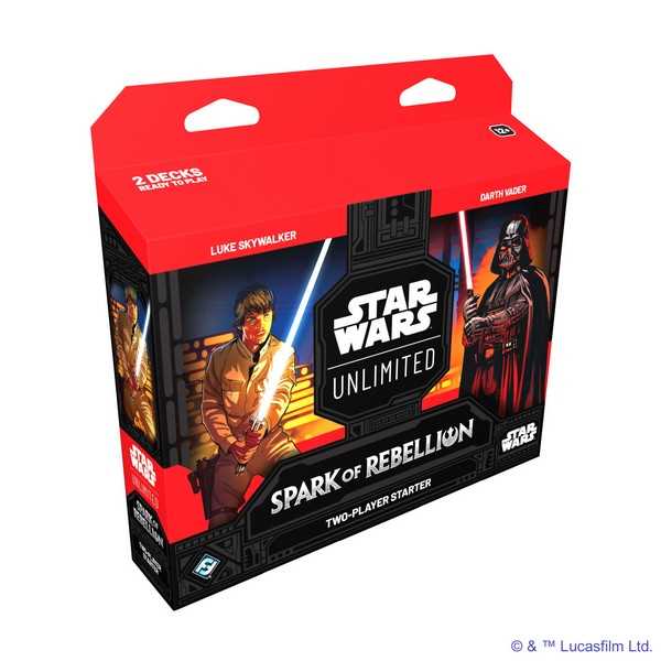 Star Wars: Unlimited Spark of the Rebellion Two-Player Starter, New Sealed