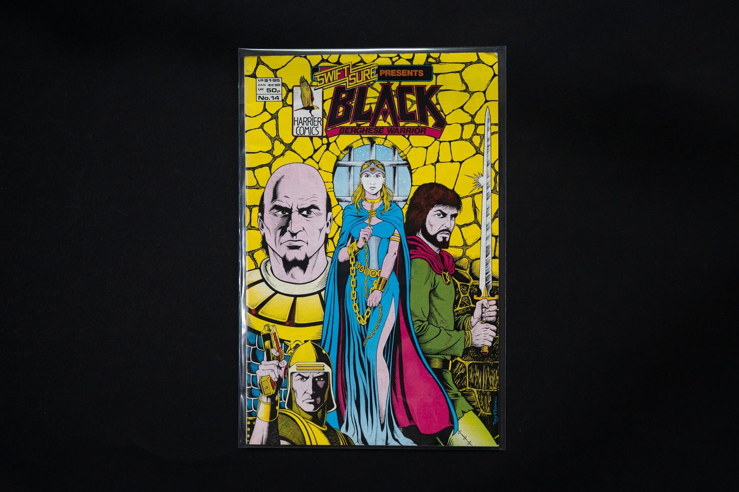 Swiftsure Black Berghese Warrior, #14, Harrier Comics, 1987