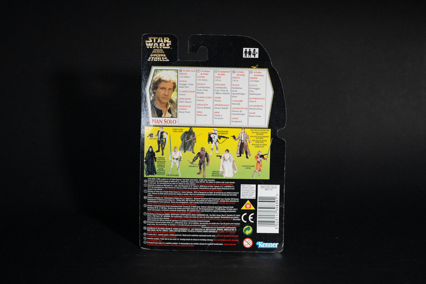 Han Solo in Endor Gear, Star Wars, Kenner, 1996, Box Sealed