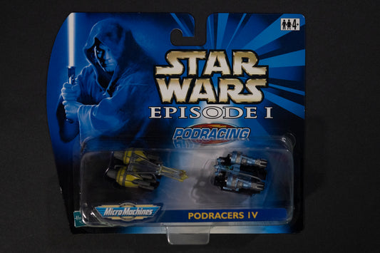 Podracing, Podracers IV, Star Wars, Episode 1, Micro Machines, Hasbro, Galoob, 1999, Box Sealed (B)