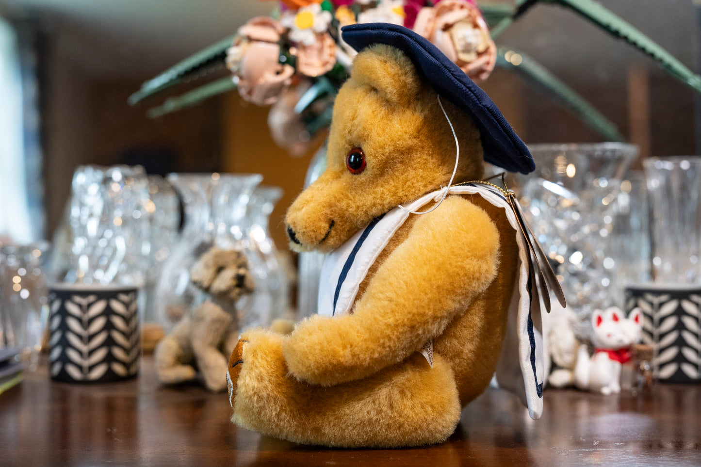 House of Nisbet - Mohair Teddy Bear - Young Bully the Bear, Aprox. 29cm