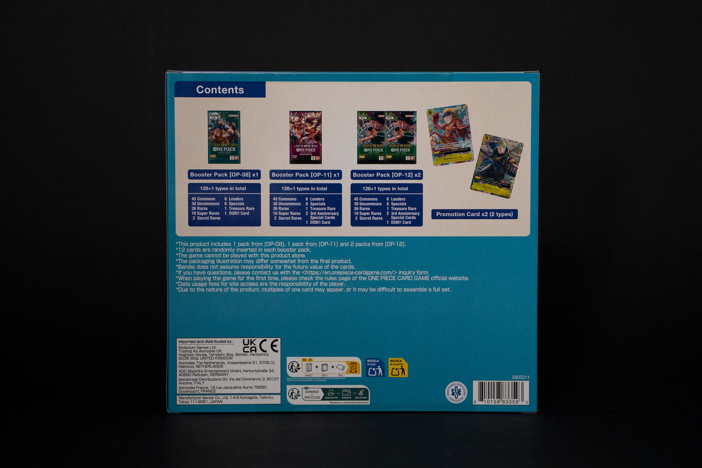One Piece Card Game, IB-03, Illustration Box Vol.3, Boxed Sealed, English
