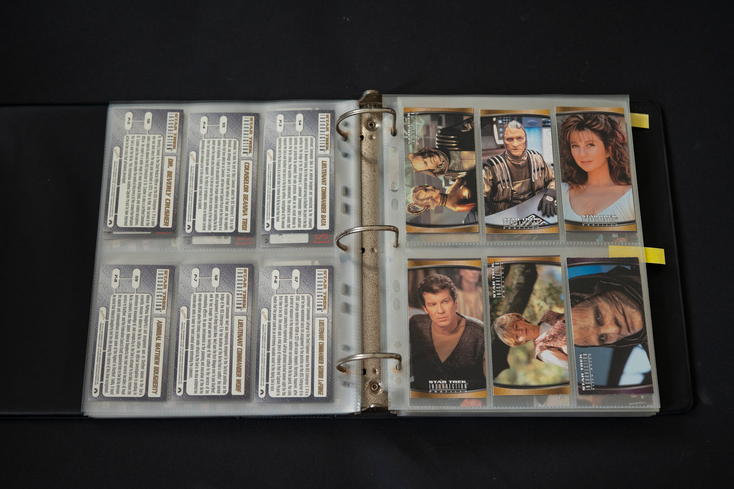 Star Trek Widevision Trading Cards Bundle, Generations Insurrection & First Contact, SkyBox, 1993, Complete Base Sets (PLUS S2 S3 F2 C1 & B5) in binder
