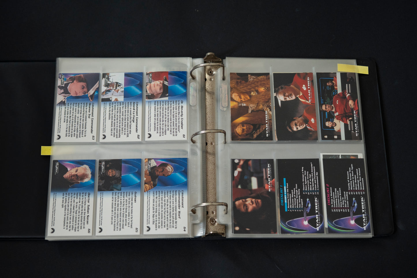 Star Trek Widevision Trading Cards Bundle, Generations Insurrection & First Contact, SkyBox, 1993, Complete Base Sets (PLUS S2 S3 F2 C1 & B5) in binder