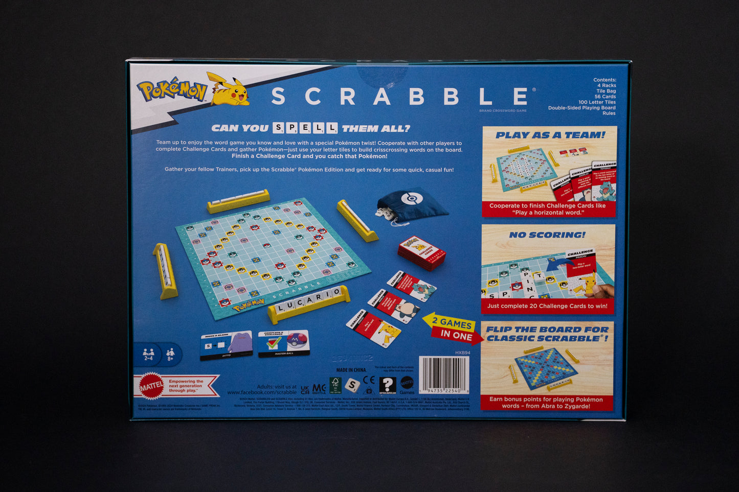 Scrabble Pokemon Mattel - New Box Sealed