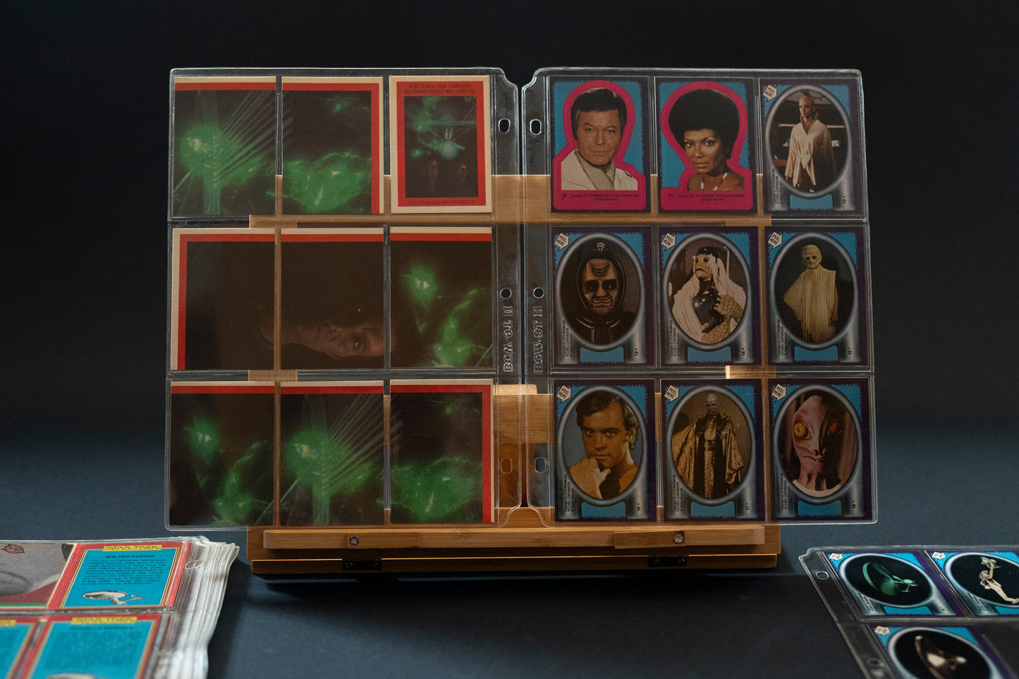 Star Trek : The Motion Picture Trading Cards, Topps, 1979, Complete Set 1-88 cards PLUS 22 Stickers in binder pages