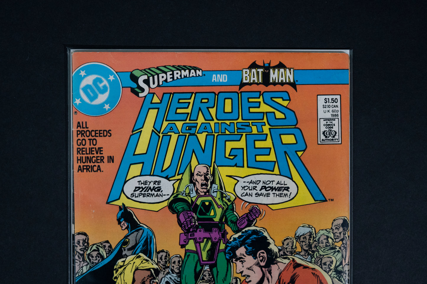 Heroes Against Hunger, Superman & Batman, DC Comics, 1986