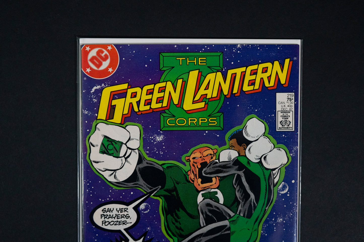 Green Lantern Corps, #219, DC Comics, 1987