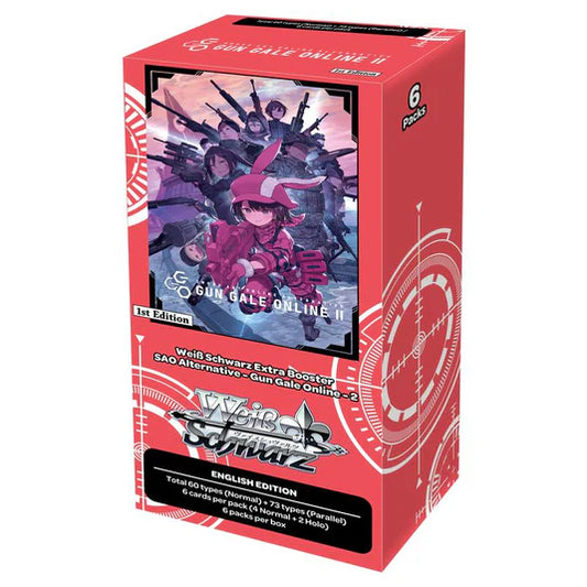 Weiß Schwarz, Sword Art Online Alternative - Gun Gale Online II- Booster Box (6pc), New Sealed