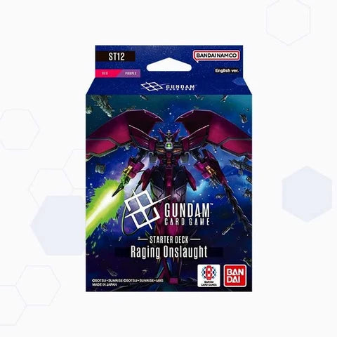 Gundam Card Game, ST12 Raging Onslaught, Starter Deck, New/Boxed Sealed, English