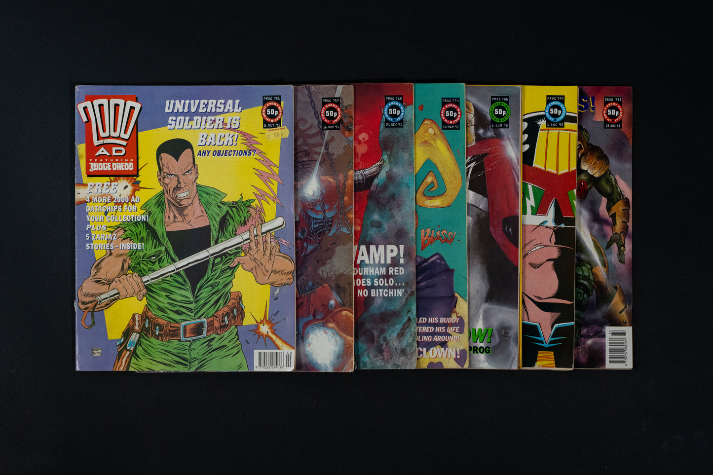 2000 AD #751 757 762 774 786 794 & 796 [1991 1992] Vintage UK Comic Job Lot