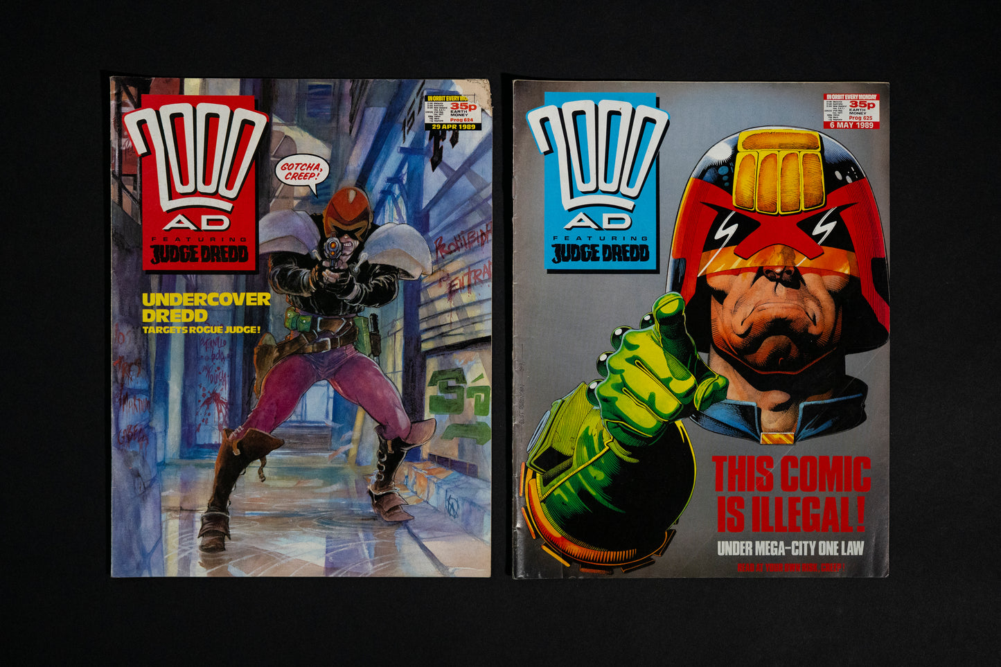 2000 AD #620-632 [1989] Vintage UK Comic Job Lot
