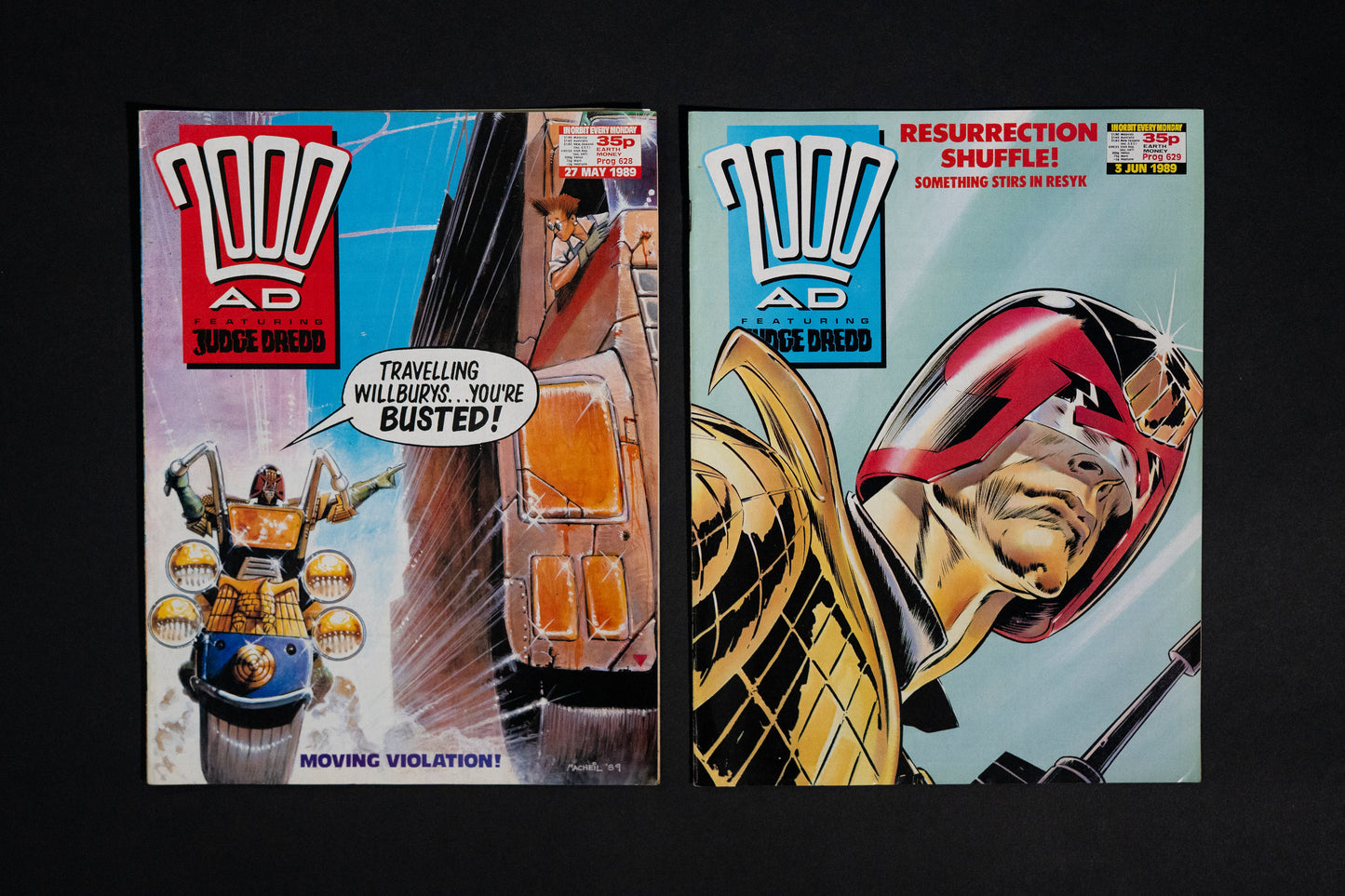 2000 AD #620-632 [1989] Vintage UK Comic Job Lot