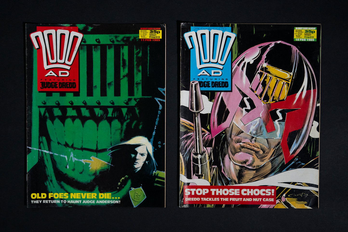 2000 AD #613-618 [1989] Vintage UK Comic Job Lot